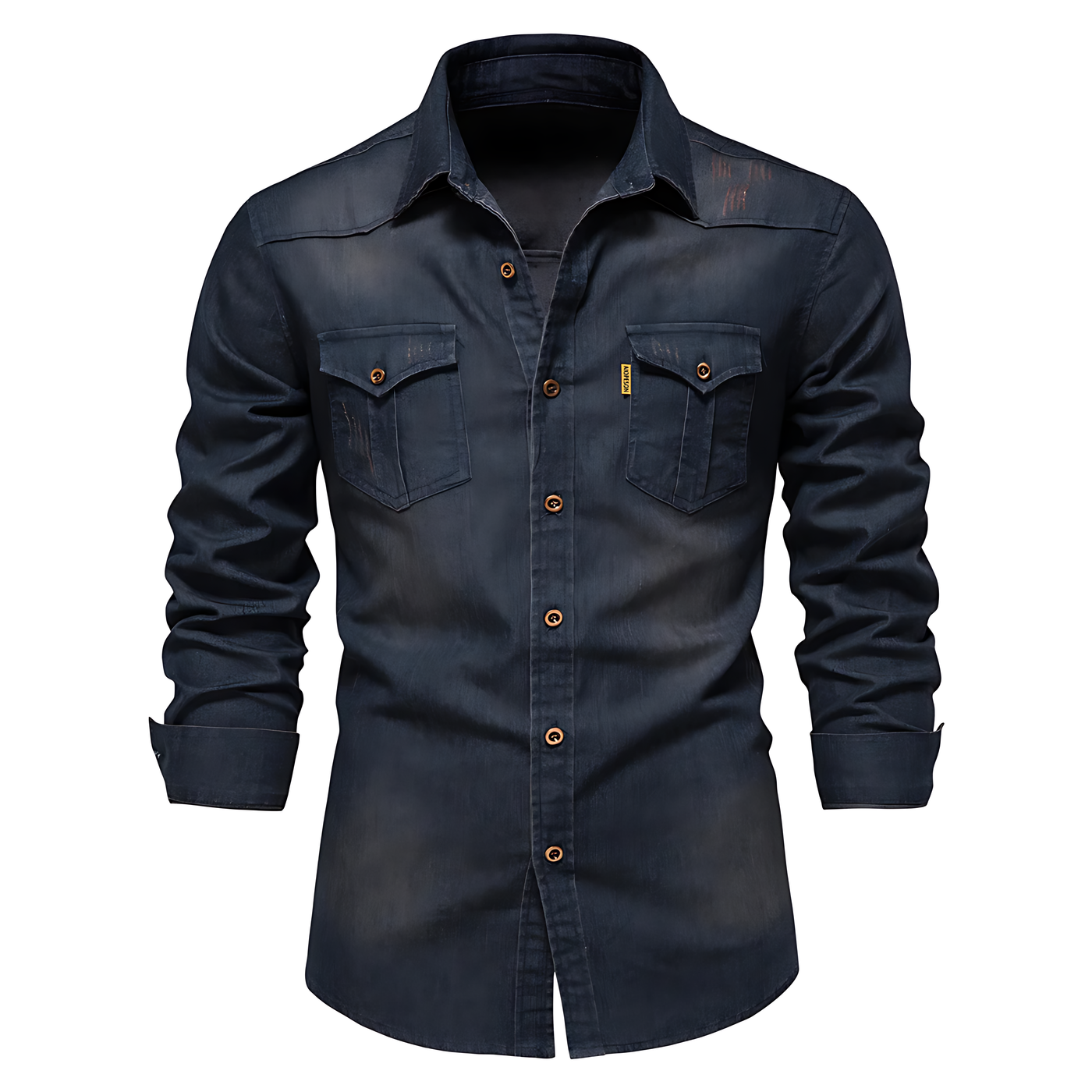 Marcos™ Long-Sleeve Cotton Denim Shirt