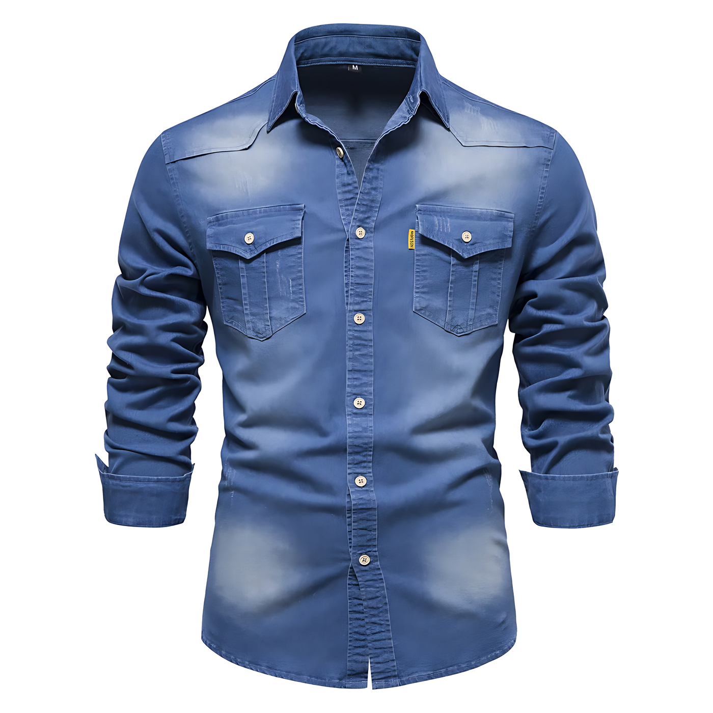 Marcos™ Long-Sleeve Cotton Denim Shirt